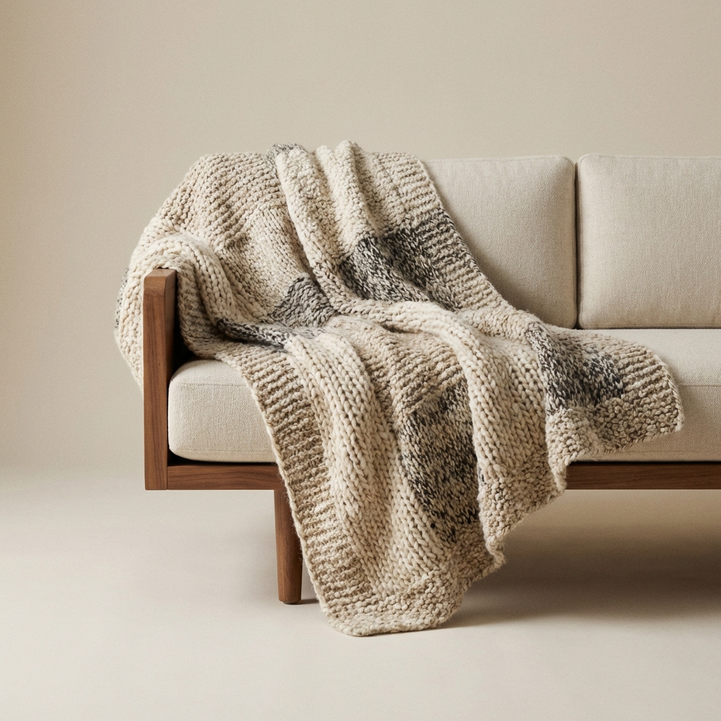 Textured Sofa Blanket
