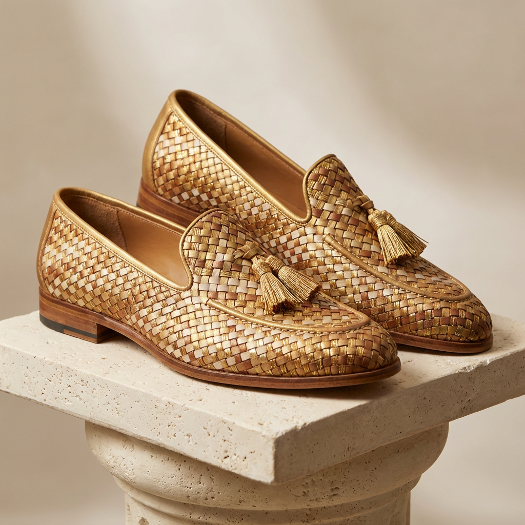 Golden Thread Artisan Loafers