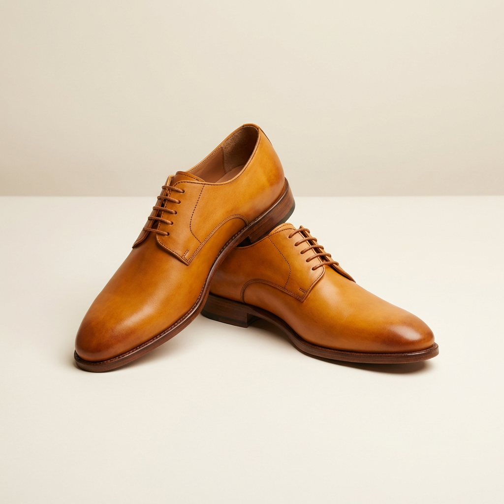 Saffron Line Italian Leather Derby