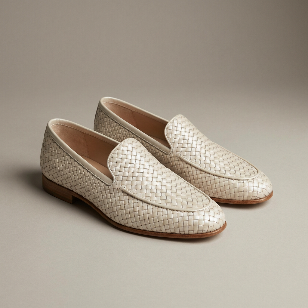 Pearl Weave Refined Loafers