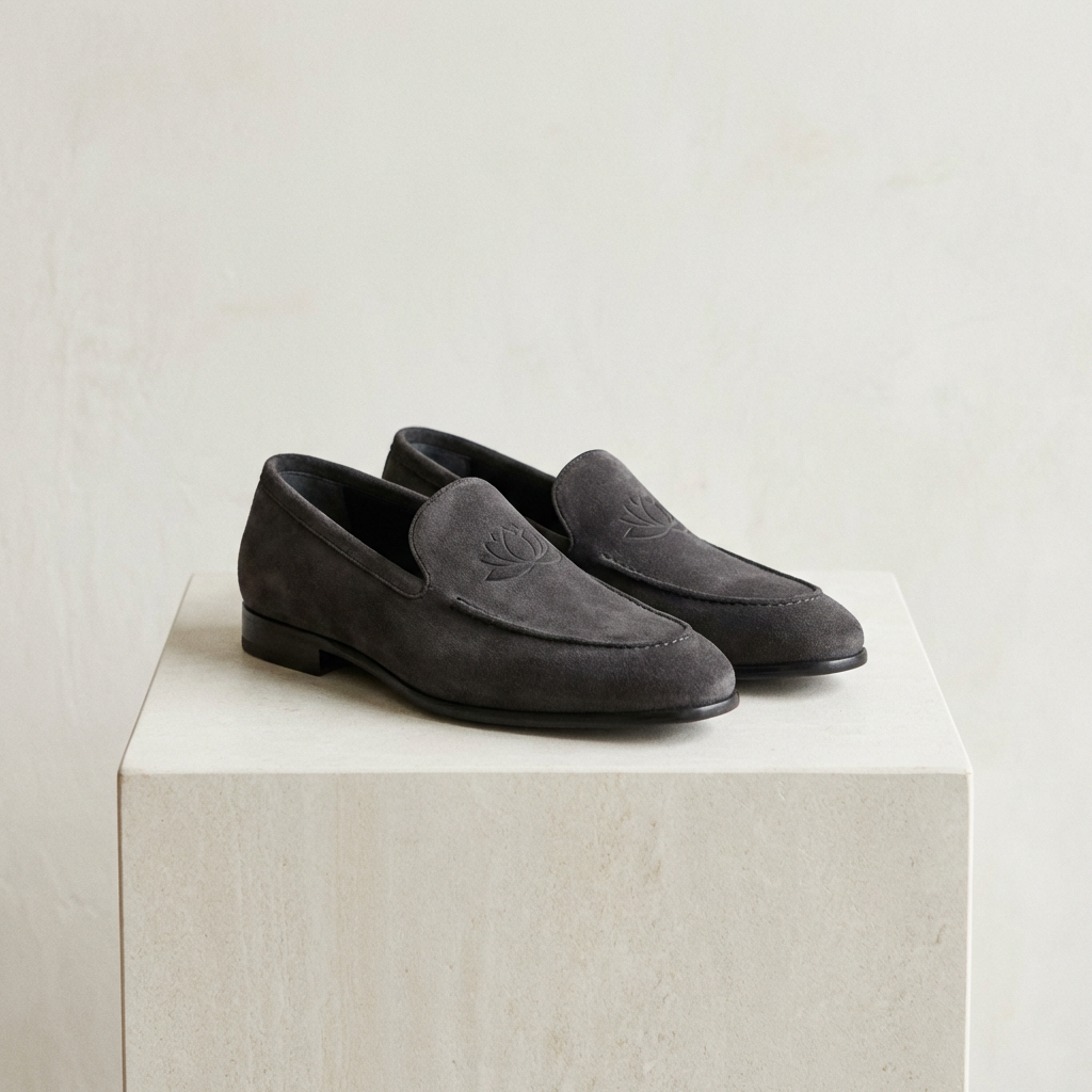 Lotus Shadow Suede Loafers